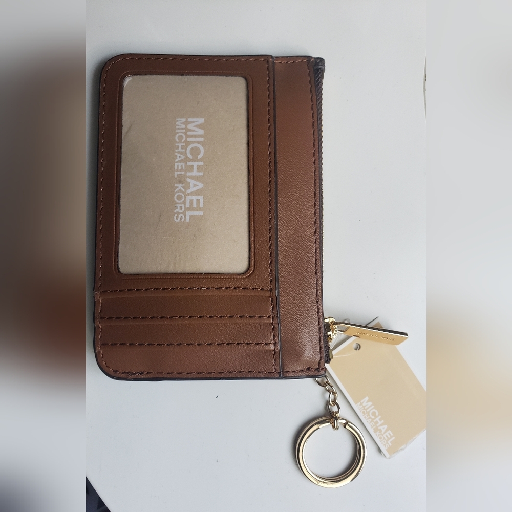 Michael Kors Jet Set Travel Small Signature Logo Coin Purse - Picture 8 of 8